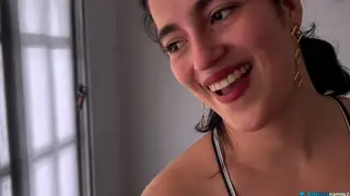 Curvy MILF Neighbour Gives Blowjob to Older Man