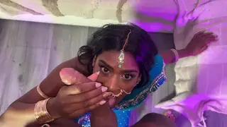 Indian Woman in Saree Enjoys Intimate Encounter