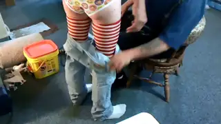 Amateur Toy Play Escalates During Underwear Check