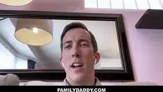 Muscular Stepbrother Claims His Stepbrother During a Presentation
