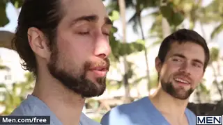 Muscular Pair Goes Deep and Finishes on Face