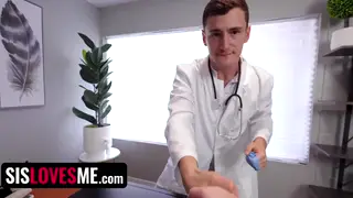 Stepsister and Friend Share a Threesome to Cure His Condition