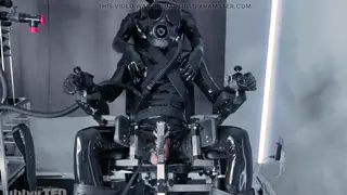 Bound Twink Endures Machine Play Outdoors