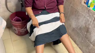 Busty Indian Stepsister Takes It Hard in the Bathroom