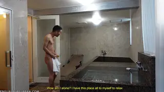Japanese Twinks Fuck Bareback in Steamy Bathhouse