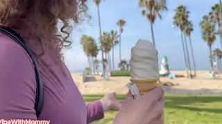 Curvy Stepmom Demands Bareback Ride Outdoors