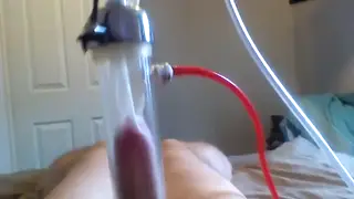 Milking Machine Drains Hard Cock Until Explosive Cumshot