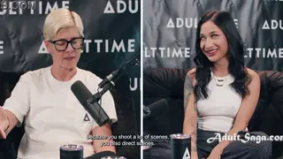 Petite Asian Star Chats Playfully in Interview