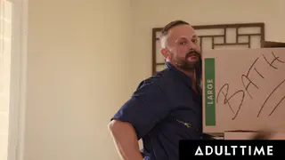 Petite Housewife Survives Wild Gangbang with Double Penetration