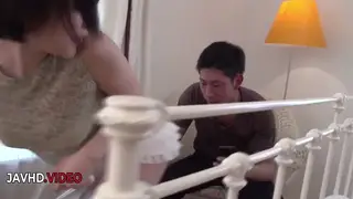 Japanese Wife Serves Two Cocks in Wild Threesome