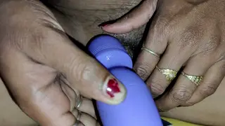 Busty Indian Wife Plays With Toys While Husband Away