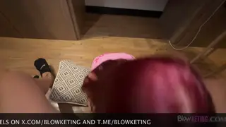 Petite Latina Redhead Takes Deep Throat and Missionary