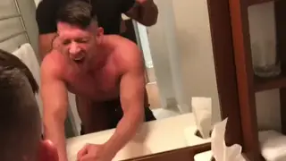 Muscular Hunk Breeds His Partner Bareback