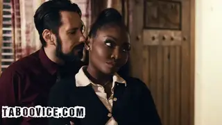 Ebony MILF Drains Her Client in Interracial Encounter
