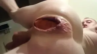 Latino Performer Shows Extreme Fisting Gape on Webcam