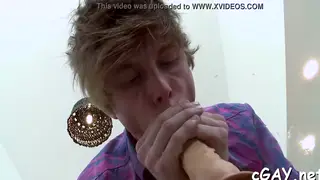 Man Takes a Massive Cock Deep Down His Throat