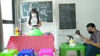 Asian Wife Cheats With Cuckold Husband Watching