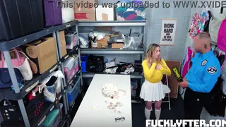 Petite Teen Sucks Officer's Cock in POV for Freedom