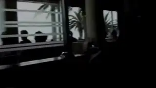 Asian Waitress Flashes And Plays With Toy Outdoors