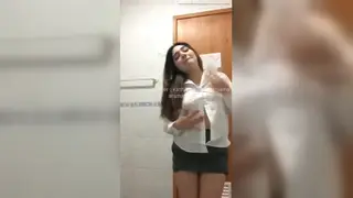 Petite Latina Student Enjoys Solo Pleasure
