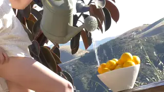 Natural Teen Masturbates to Orgasm Outdoors