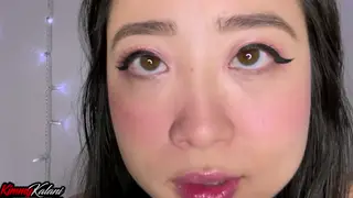 Asian Cam Girl Whispers JOI Instructions Before a Facial Finish