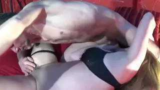 Blonde Cheating Wife Takes Facial from Lover