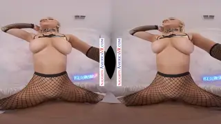 Petite Busty Woman Delivers POV Blowjob and Handjob in VR Lingerie