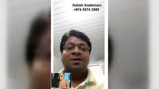 Office Worker Streams Solo Webcam Show at Desk