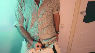 Hairy European Bear Edges Himself to Explosive POV Climax