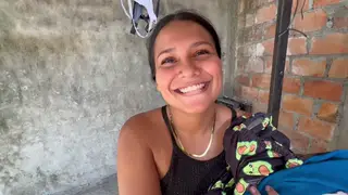 Latina Neighbor Gives POV Blowjob Outdoors