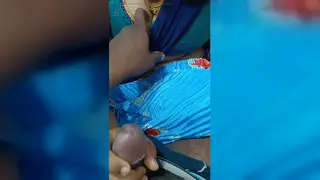 Indian Wife Gives a Slow Handjob While Cheating