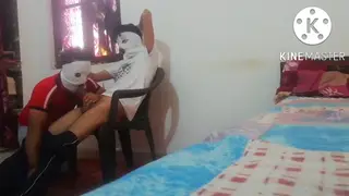 Asian Twink Sucks Mature Daddy on a Beach