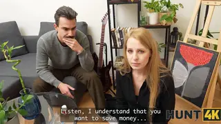 Blonde Cheats Outdoors While Husband Watches Nearby