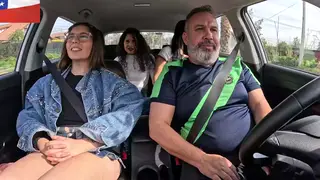 Tattooed Latina MILF Gives Roadside Blowjob Then Takes Anal Outdoors