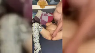 European BBW MILF Deepthroats Husband While Cuckold Watches Nearby