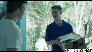 Delivery Twink Gets Barebacked by Older Customer