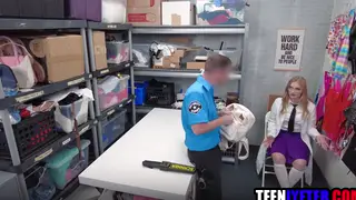 Blonde Teen in Glasses Pays the Price in Uniform