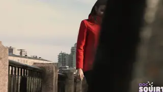 Brunette Squirts Hard During Blowjob and Pussy Licking