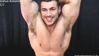 Muscular Sub Kneels to Stroke a Superior Fat Cock