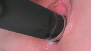 Brunette Wife Fists Herself to Squirting Orgasm