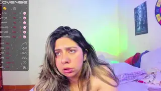 Curvy BBW Rides a Dildo Live on Webcam