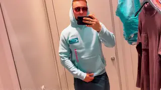 Blonde Teen Swallows Cum After Public Fitting Room Blowjob