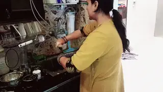 Indian Wife Sucks and Fucks Husband in Steamy Shower