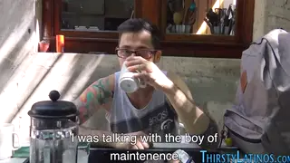 Latino Stud Takes a Blowjob Outdoors Before Cumshot