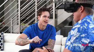 Stepmom Teases Stepson During Stepdad's VR Session