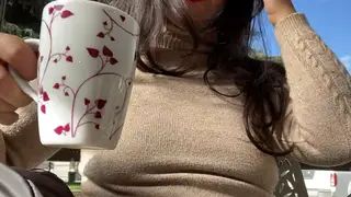 Curvy Exhibitionist Squirts and Pisses Outdoors on POV Camera