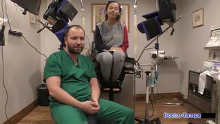 Tattooed Latina Takes Deepthroat in Medical POV
