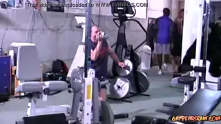 Muscular Studs Strip Naked and Flex in the Gym