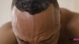 Hairy Bear Daddy Fingers Himself in a Bedroom POV